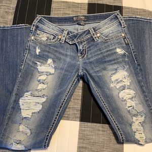 Silver “Tuesday” distressed 29/33